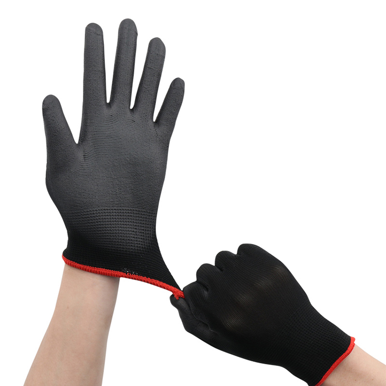 Black PU Coated Gloves